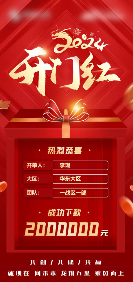 源文件下載【開(kāi)門(mén)紅喜報(bào)海報(bào)】編號(hào)：73070026420979766
