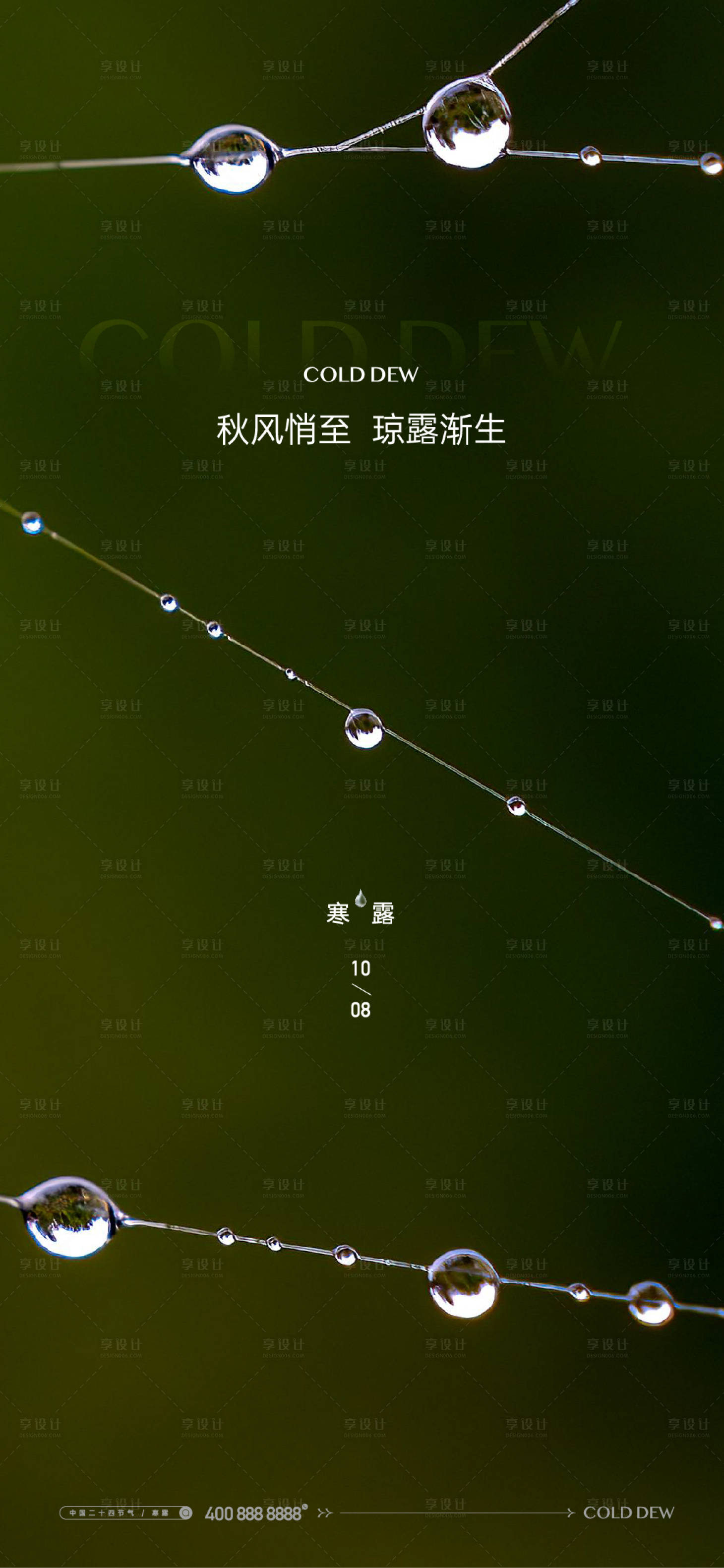 源文件下载【享设计】搜索编号：89780026494204247【寒露海报】