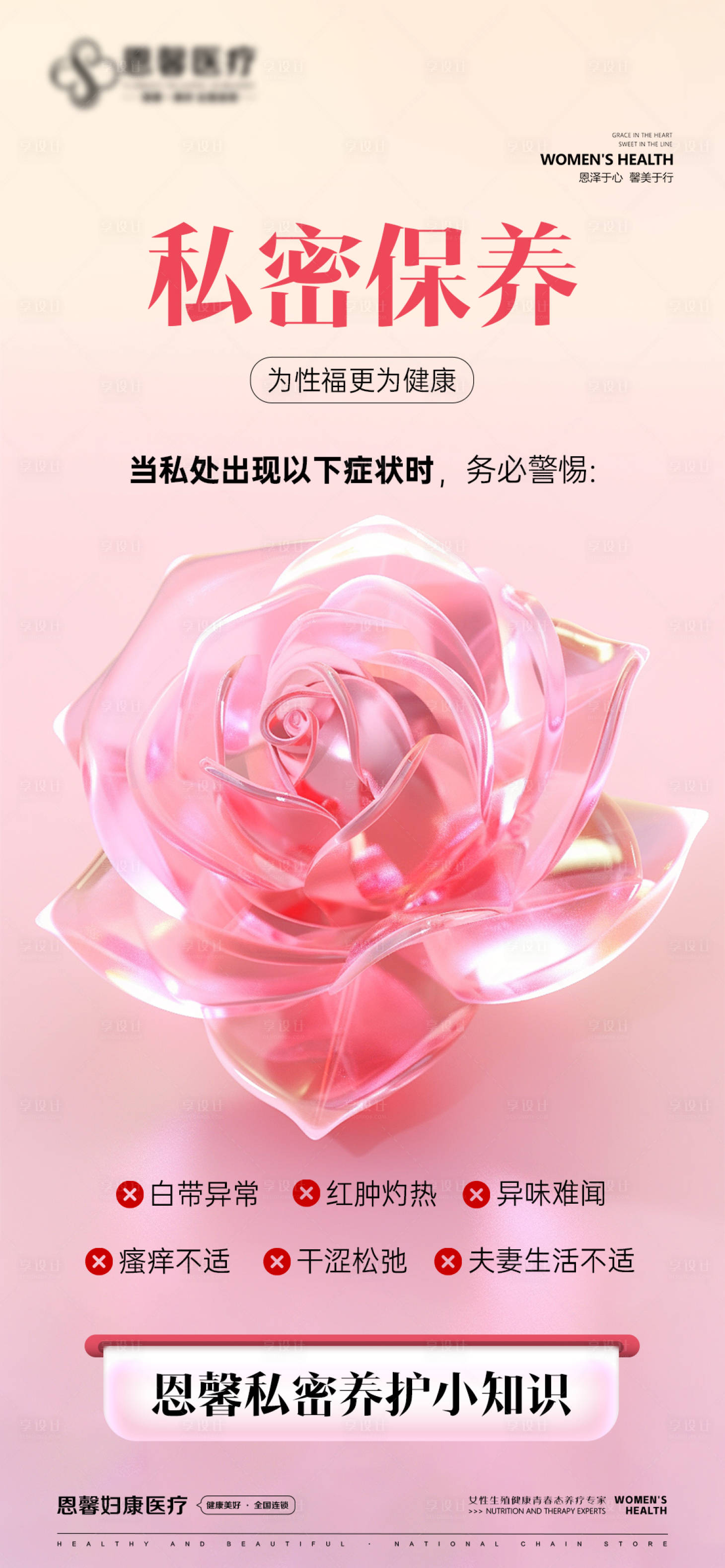 源文件下载【享设计】搜索编号：32720026144286566【私密保养医美海报】