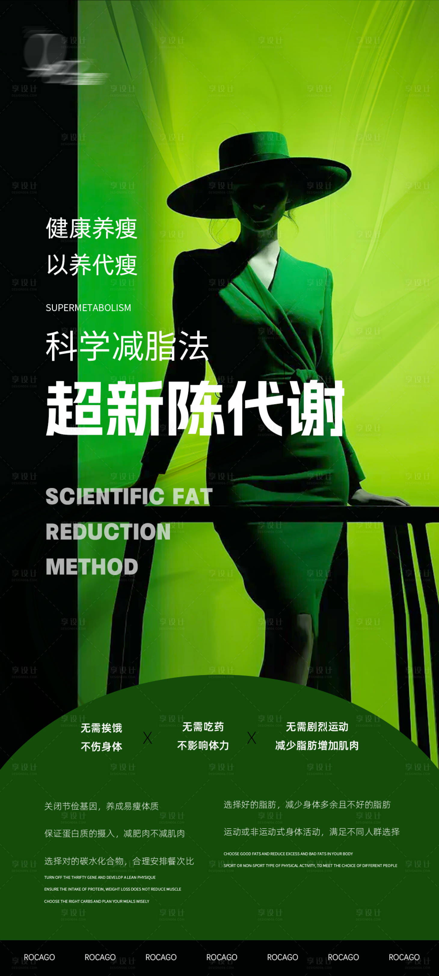 源文件下载【享设计】搜索编号：18480026431864107【减脂海报】