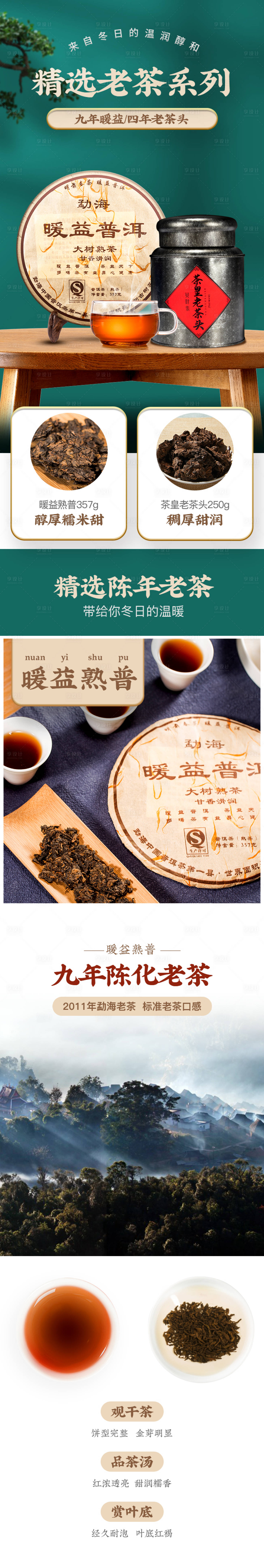 源文件下载【普洱茶叶促销电商详情页】编号：28600026035766785