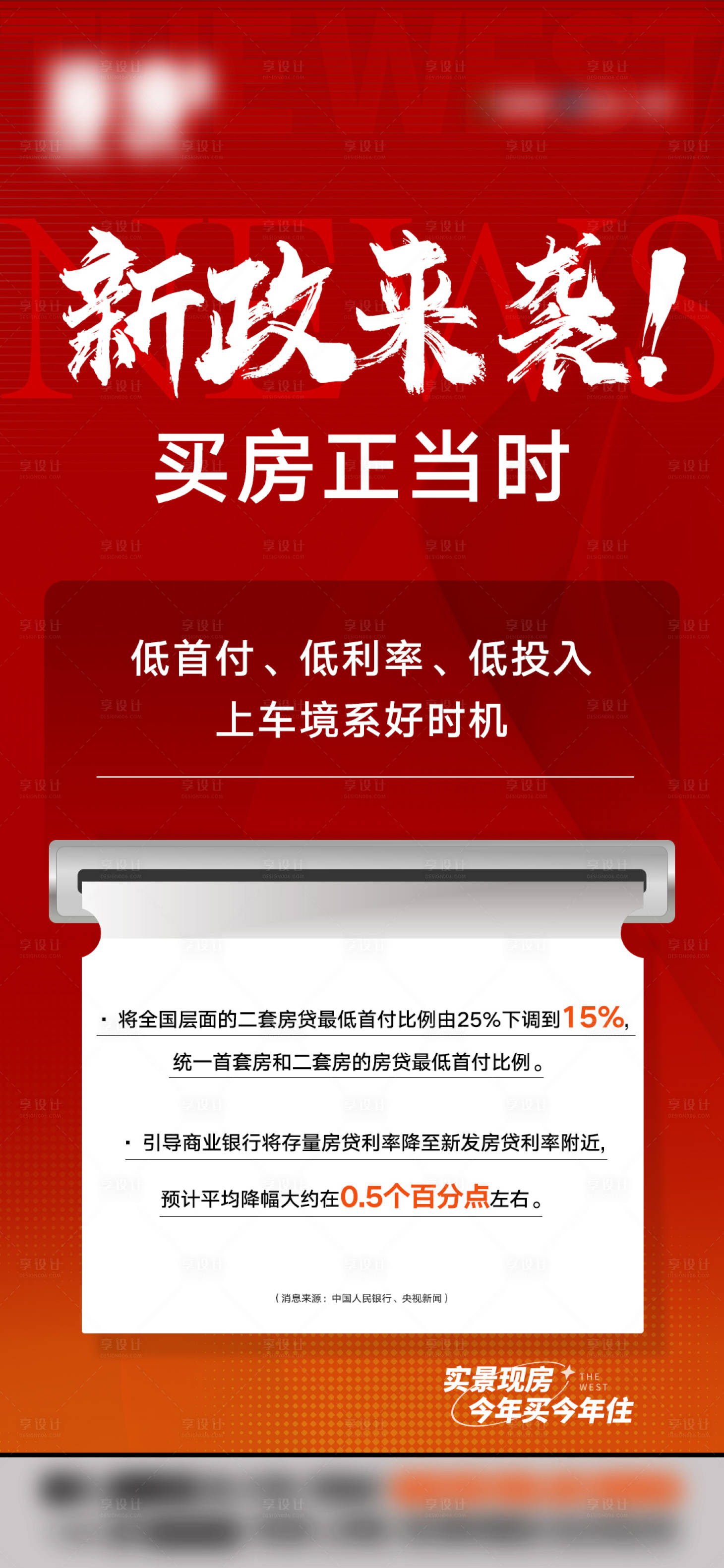 源文件下载【享设计】搜索编号：13050026494592143【房地产好利政策海报】