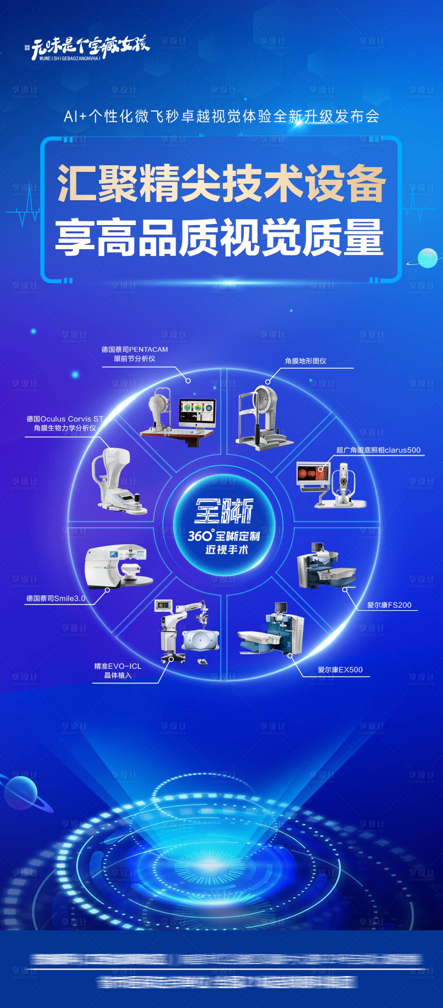 源文件下载【眼科医院屈光技术升级AI+设备海报】编号：33220026161694669