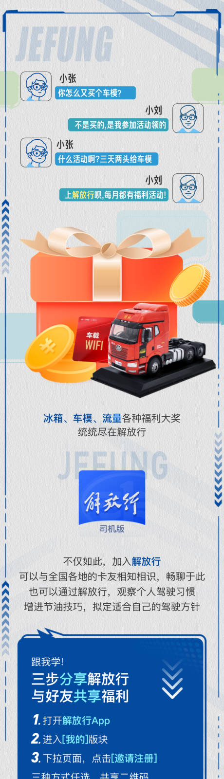 源文件下载【三步分享解放行与好友共享福利卡车长】编号：97740026226749301