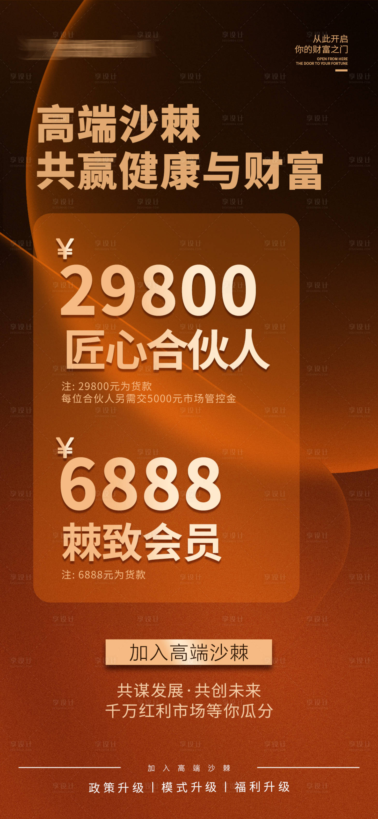 源文件下載【享設計】搜索編號：58450026454944251【招商門檻海報】
