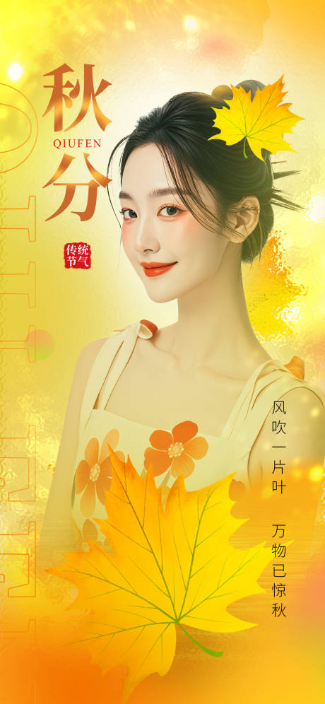 源文件下载【秋分海报】编号：65790026174601570