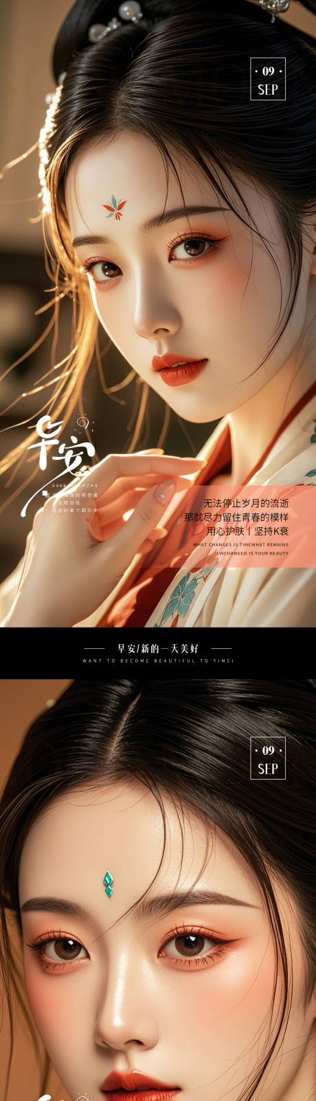 源文件下載【享設計】搜索編號：83930026158367633【醫美早安日簽海報】