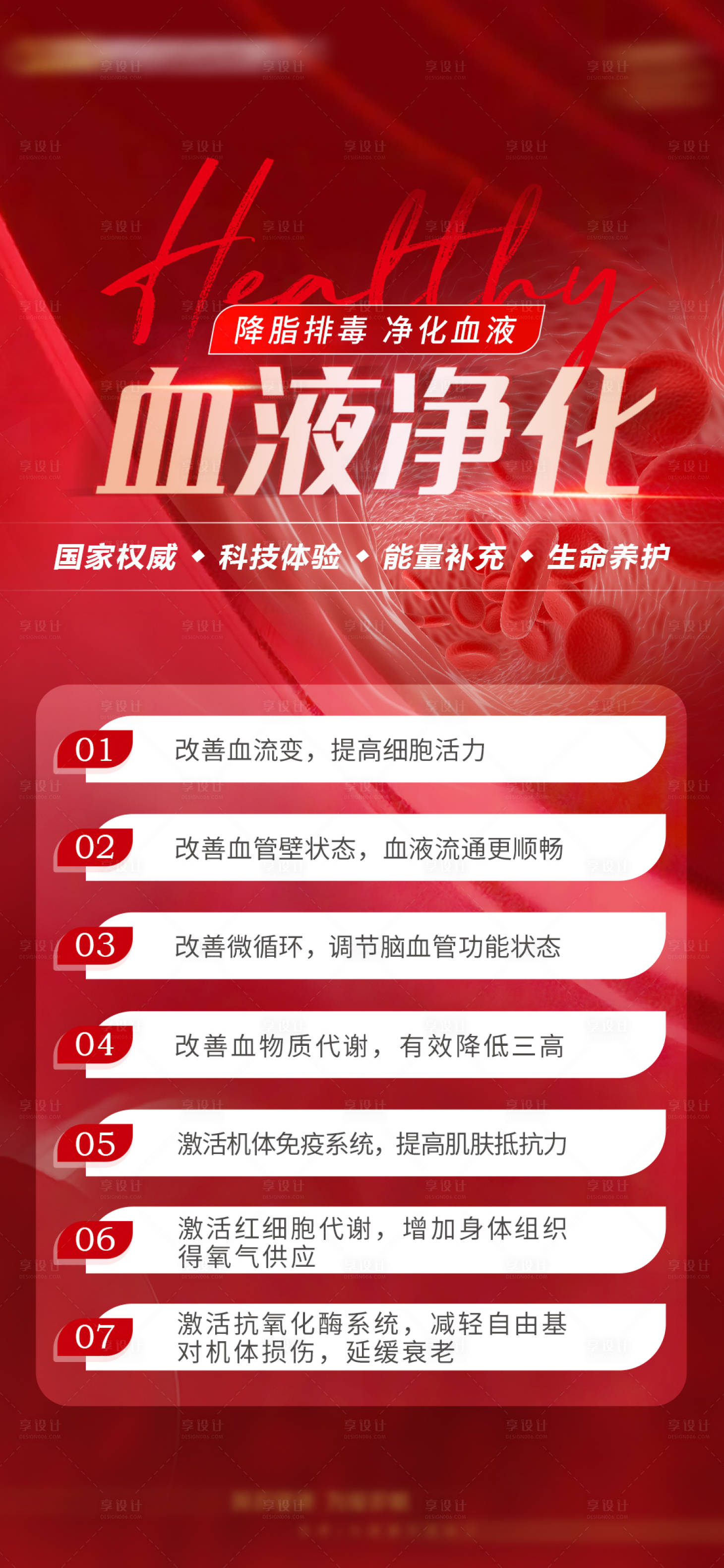 源文件下载【享设计】搜索编号：96540026259877912【血液净化排毒海报】