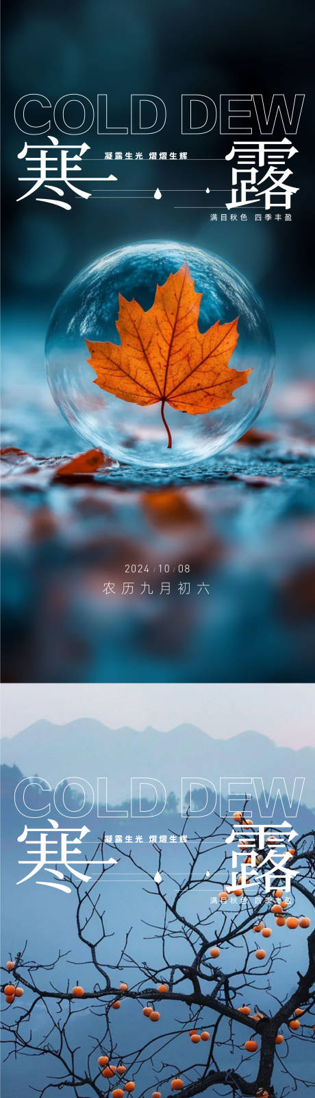 源文件下載【享設計】搜索編號：25330026413296302【寒露白露雨水霜降小寒大寒】