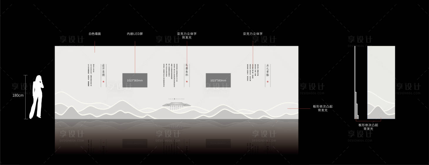 源文件下载【享设计】搜索编号：58330026309604258【房地产新中式品牌墙】