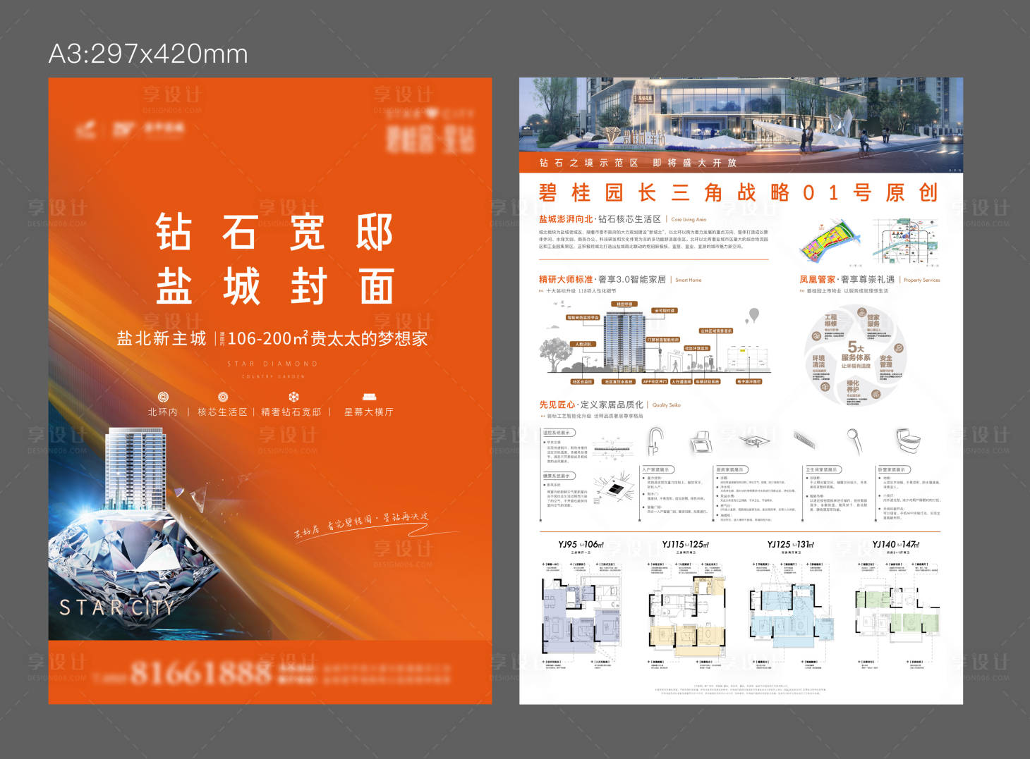 源文件下载【地产户型DM宣传单 】编号：50040026034727107