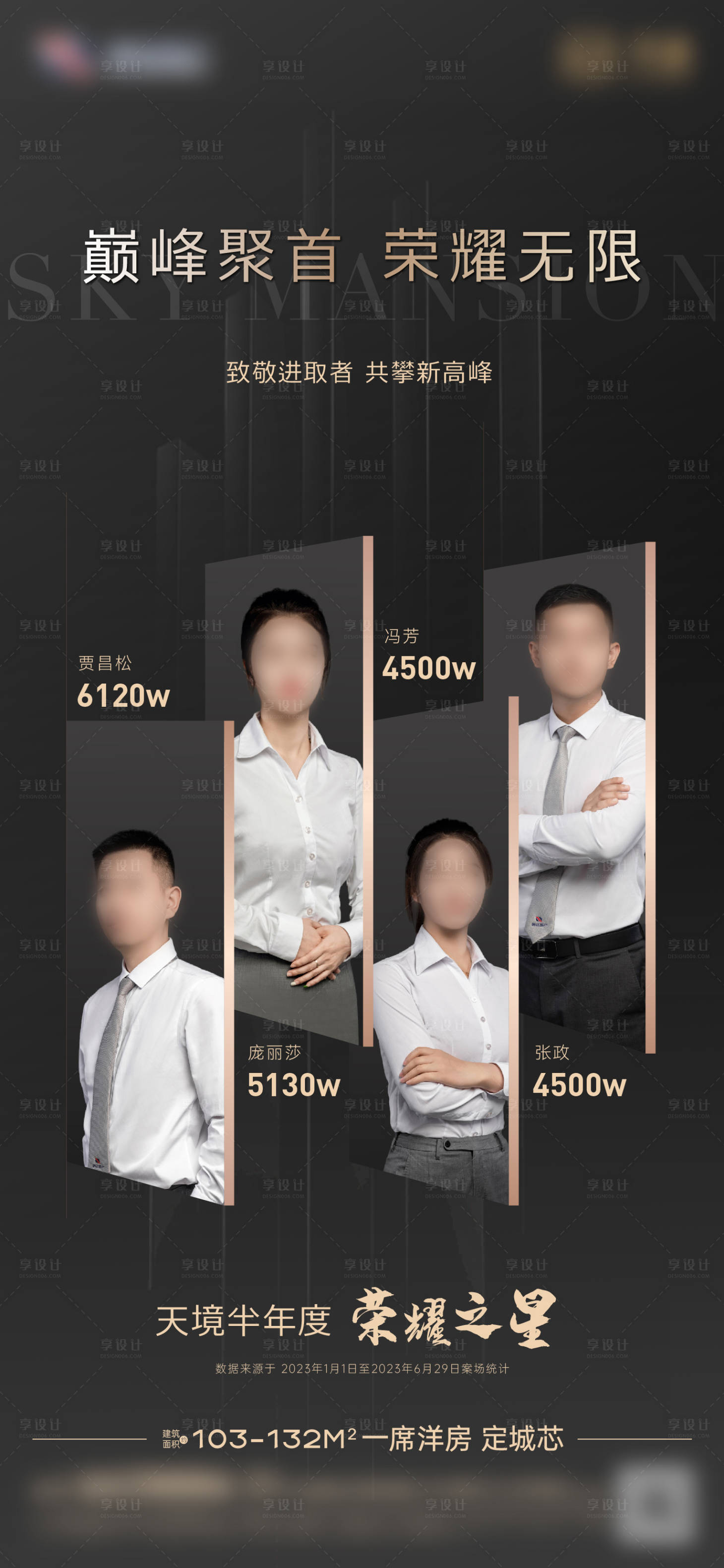 源文件下載【享設計】搜索編號：64050026553688438【年度銷售銷冠海報】