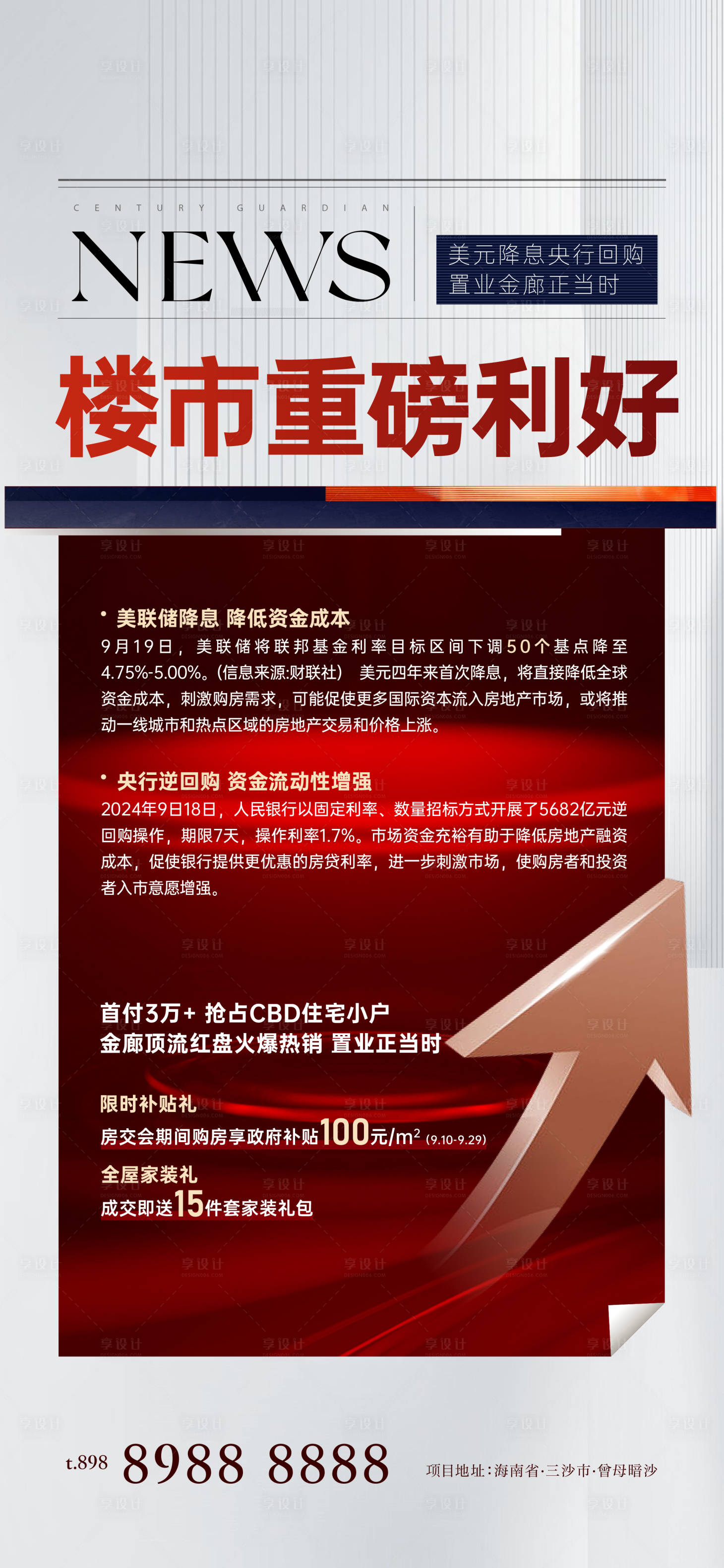 源文件下載【享設計】搜索編號：92930026543166569【利好新聞海報】