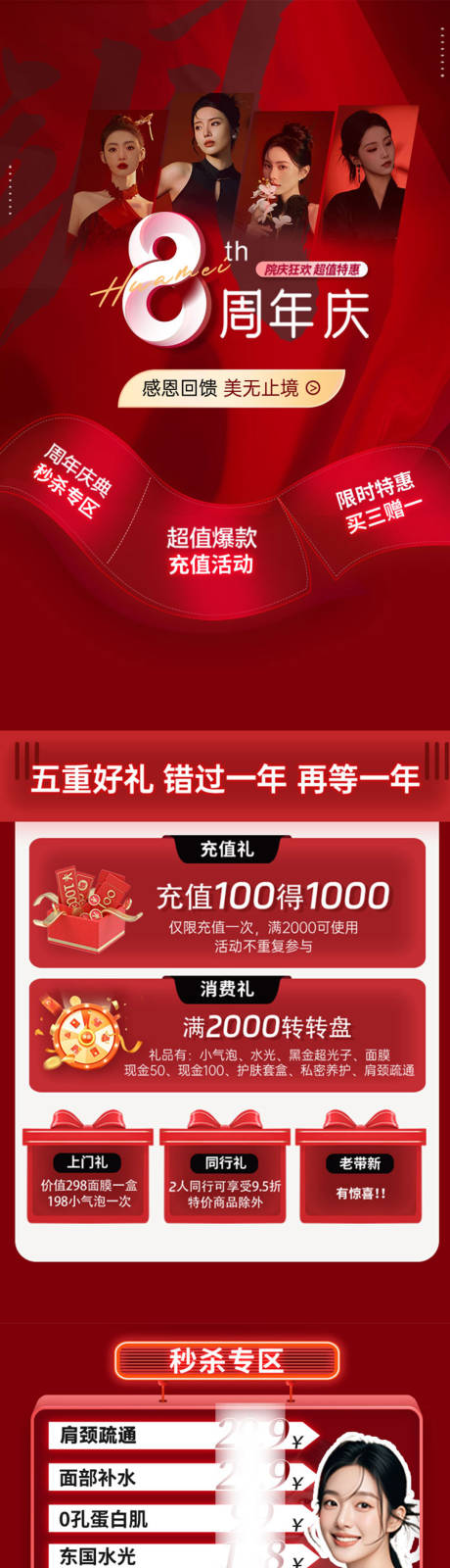 源文件下載【整形美容醫(yī)療周年慶海報(bào)長圖】編號(hào)：40750026324681060