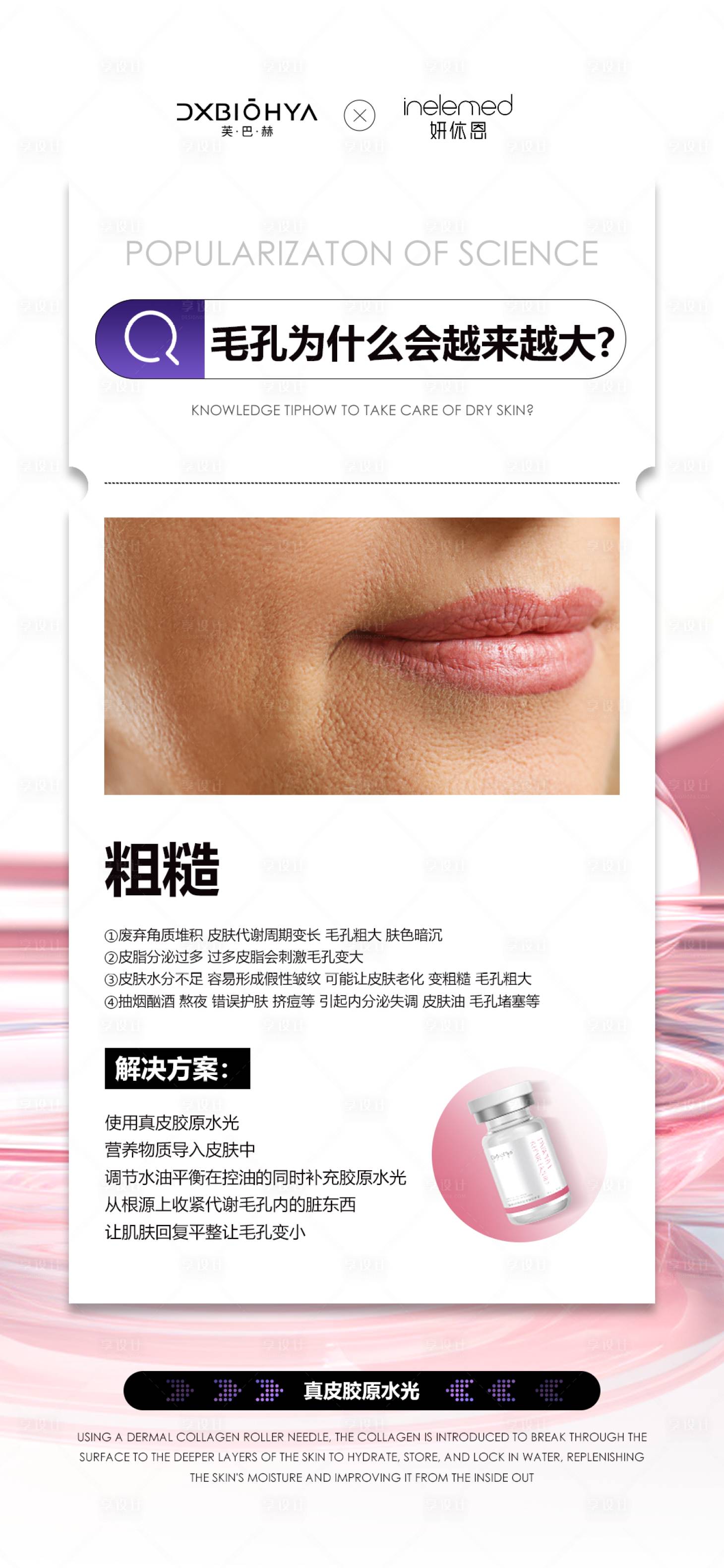 源文件下载【享设计】搜索编号：91890026082077849【美业护肤品成分海报】