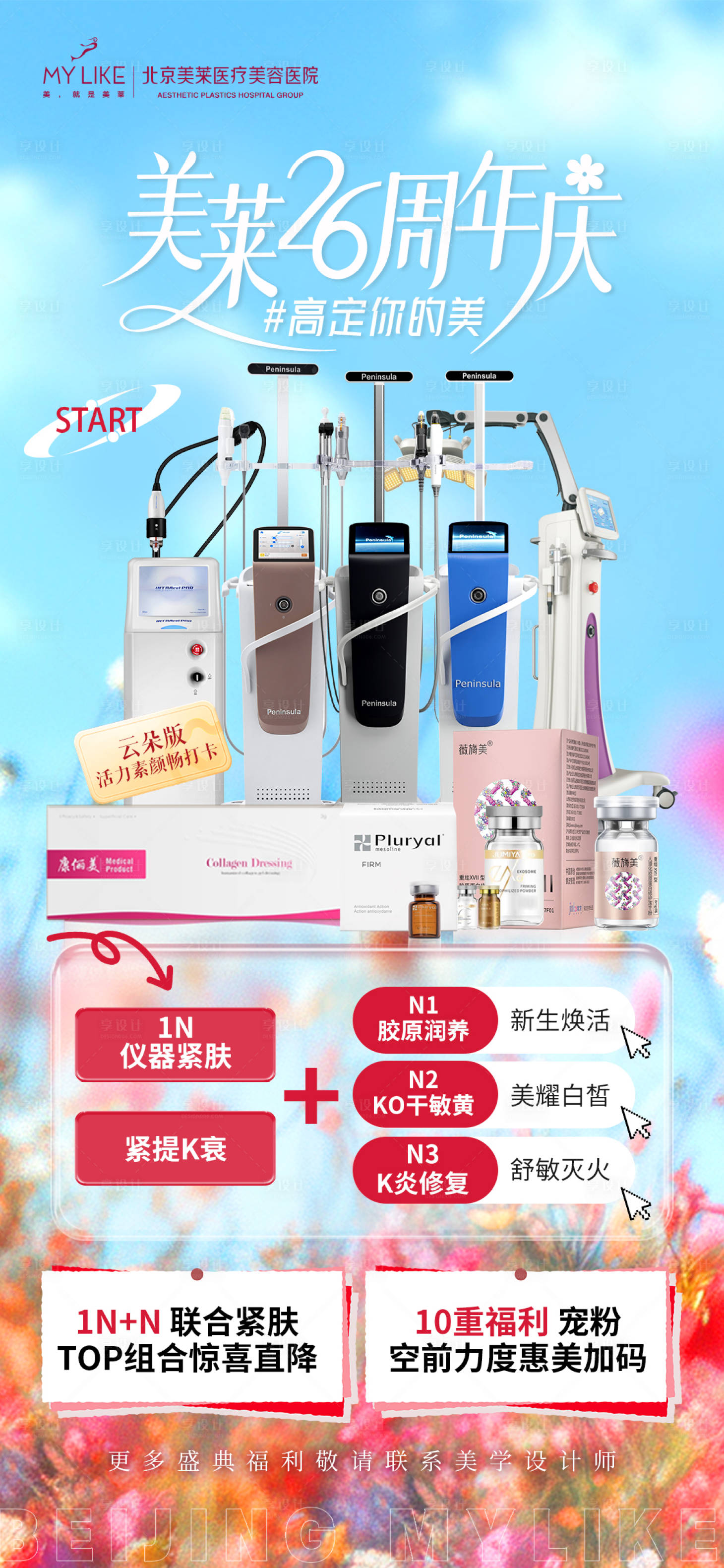 源文件下載【享設計】搜索編號：31770026540018935【醫美海報】