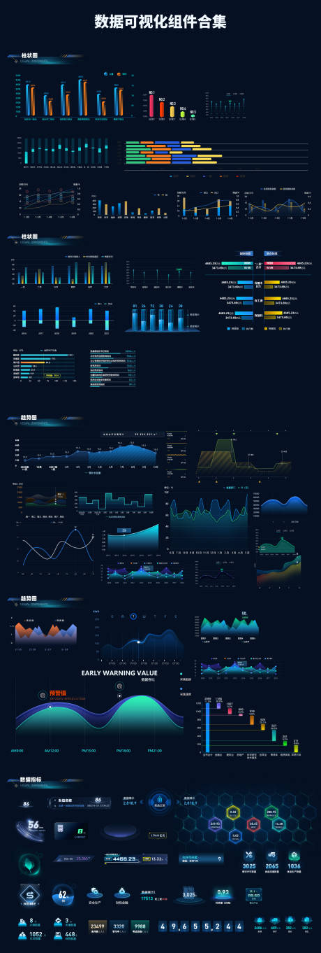 源文件下载【数据可视化组件智慧数据UI设计】编号：45730026097424297