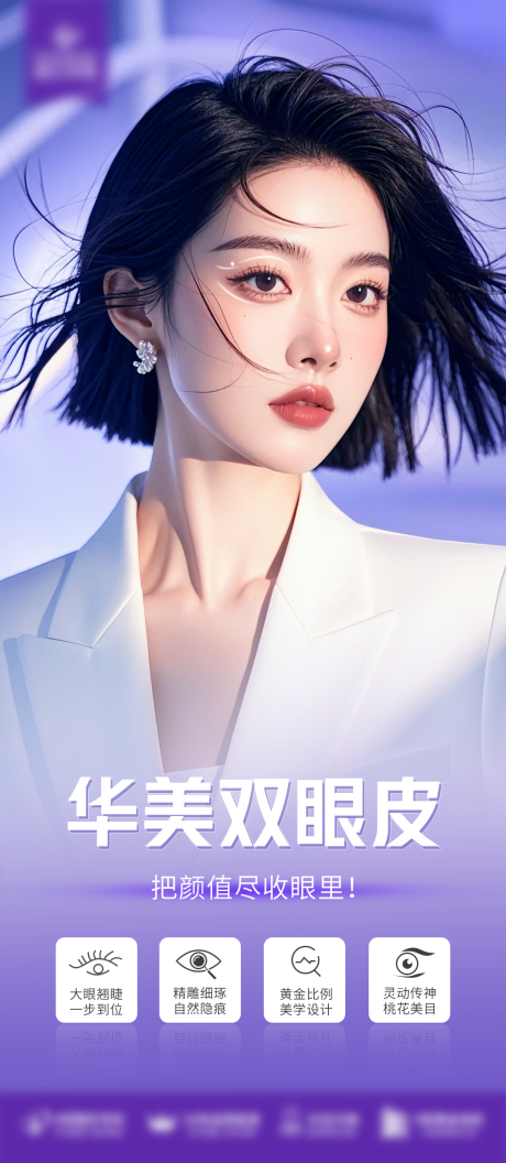 源文件下载【双眼皮海报】编号：81860026292458487