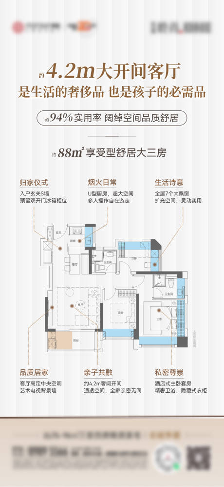 源文件下载【地产户型价值点海报】编号：88220026506104073