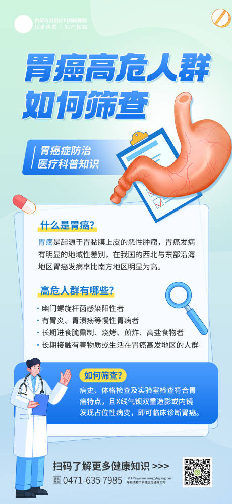 胃癌医疗科普知识海报