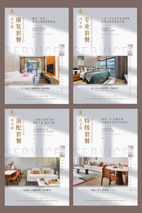 源文件下载【享设计】搜索编号：15040026176463352【月子中心套餐介绍系列海报】