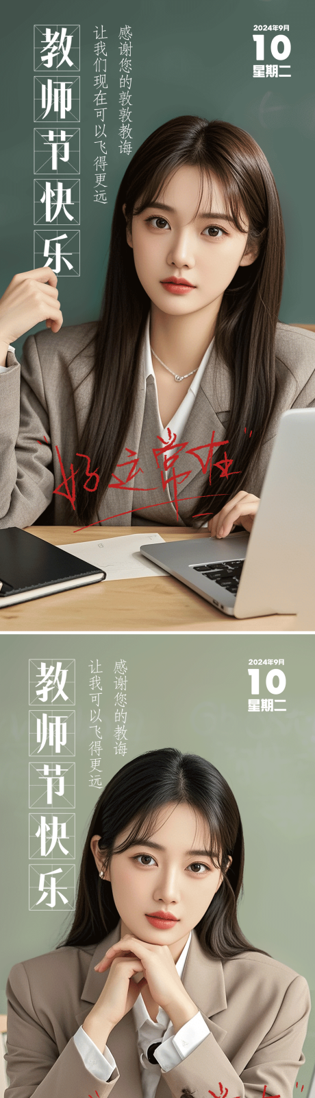 源文件下载【教师节海报】编号：33150026085765224