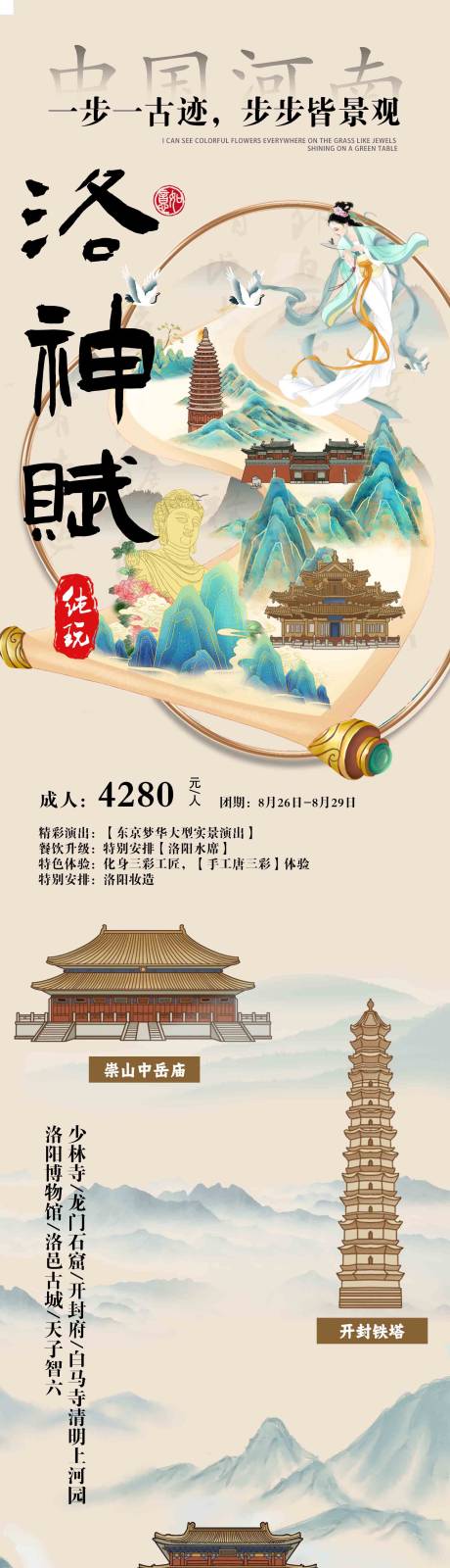 源文件下载【河南洛阳旅游海报】编号：28290026233711406