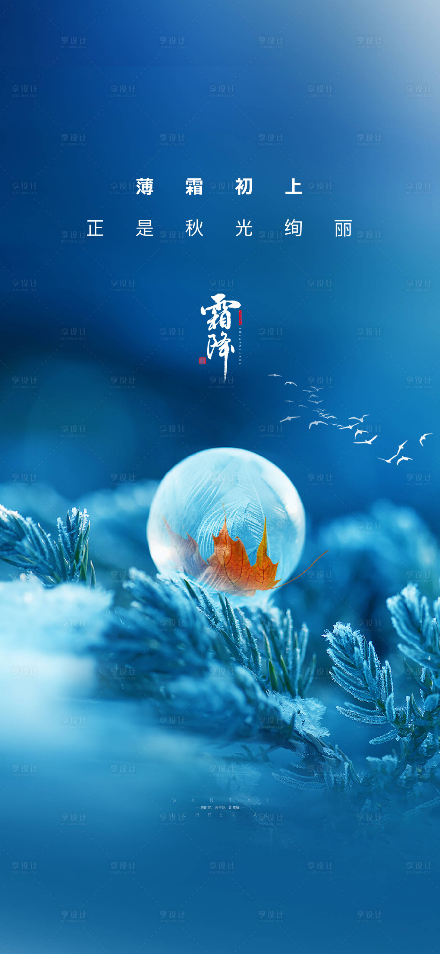 源文件下载【霜降节气海报】编号：52010026439642991