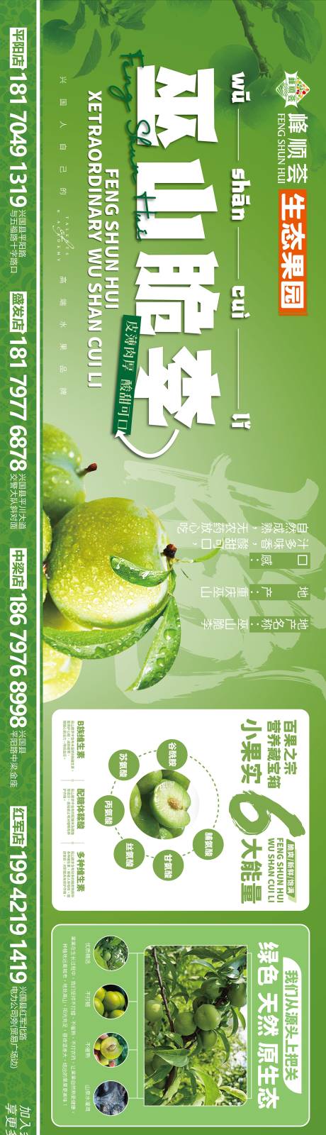 源文件下載【享設計】搜索編號：78950026110103068【生態水果海報】