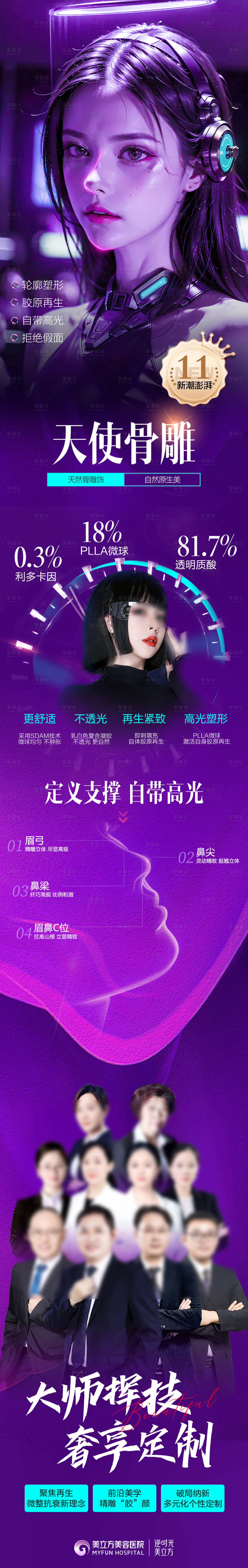 源文件下載【享設計】搜索編號：56910026840944214【醫美整形抗衰長圖】