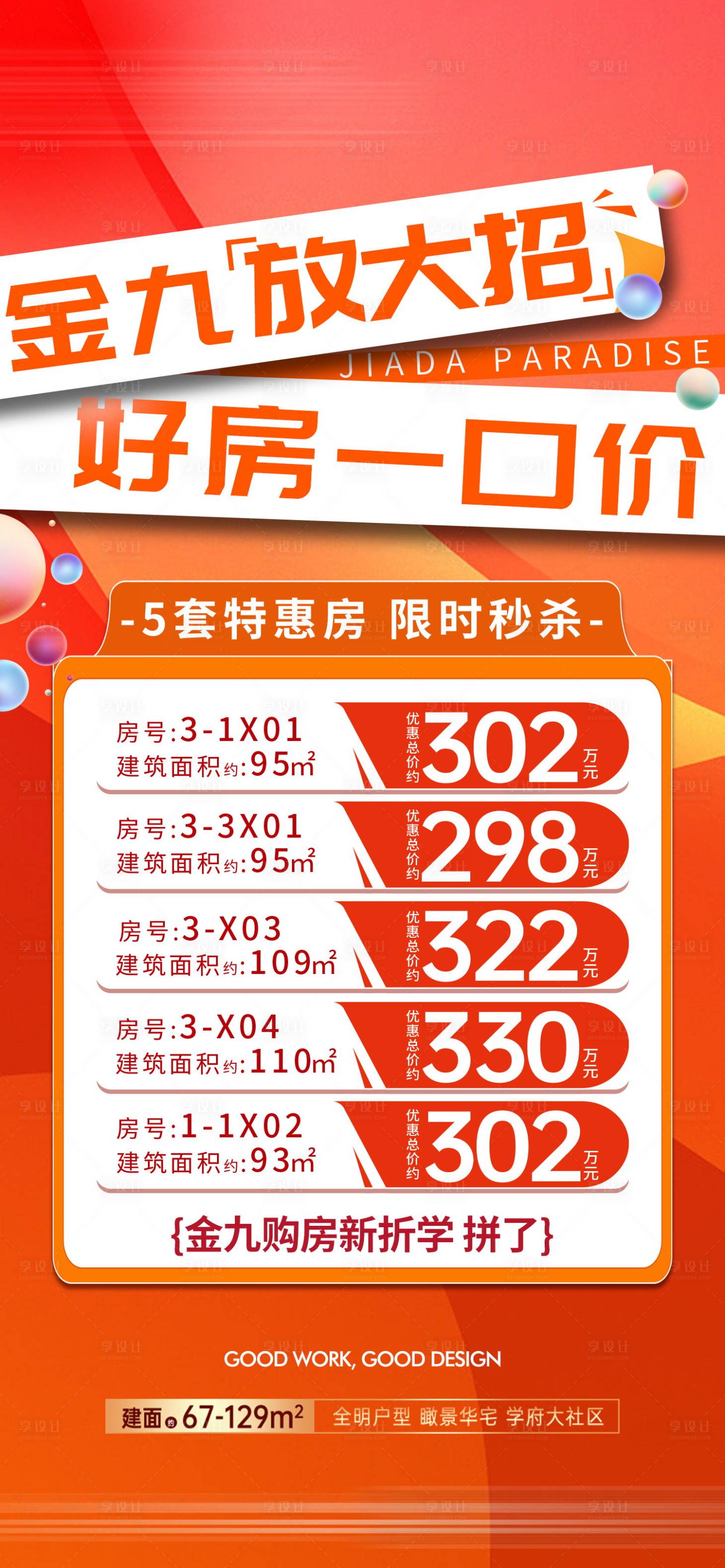 源文件下載【享設計】搜索編號：97440026876567235【房地產(chǎn)特價房源海報】