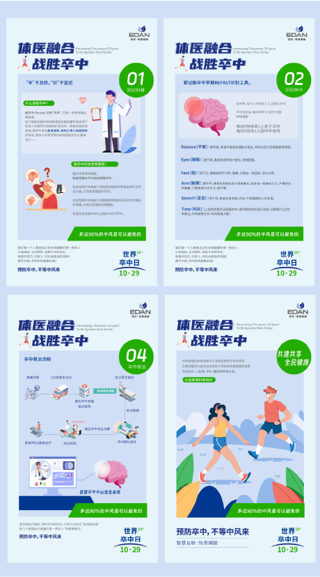 源文件下载【世界卒中日科普海报】编号：88220027019996237
