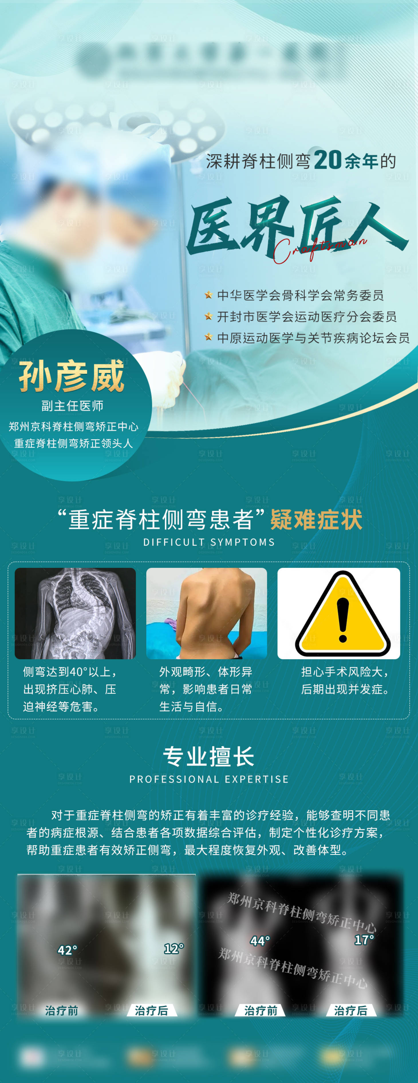 源文件下载【享设计】搜索编号：24140026732508890【医疗医师简介海报】