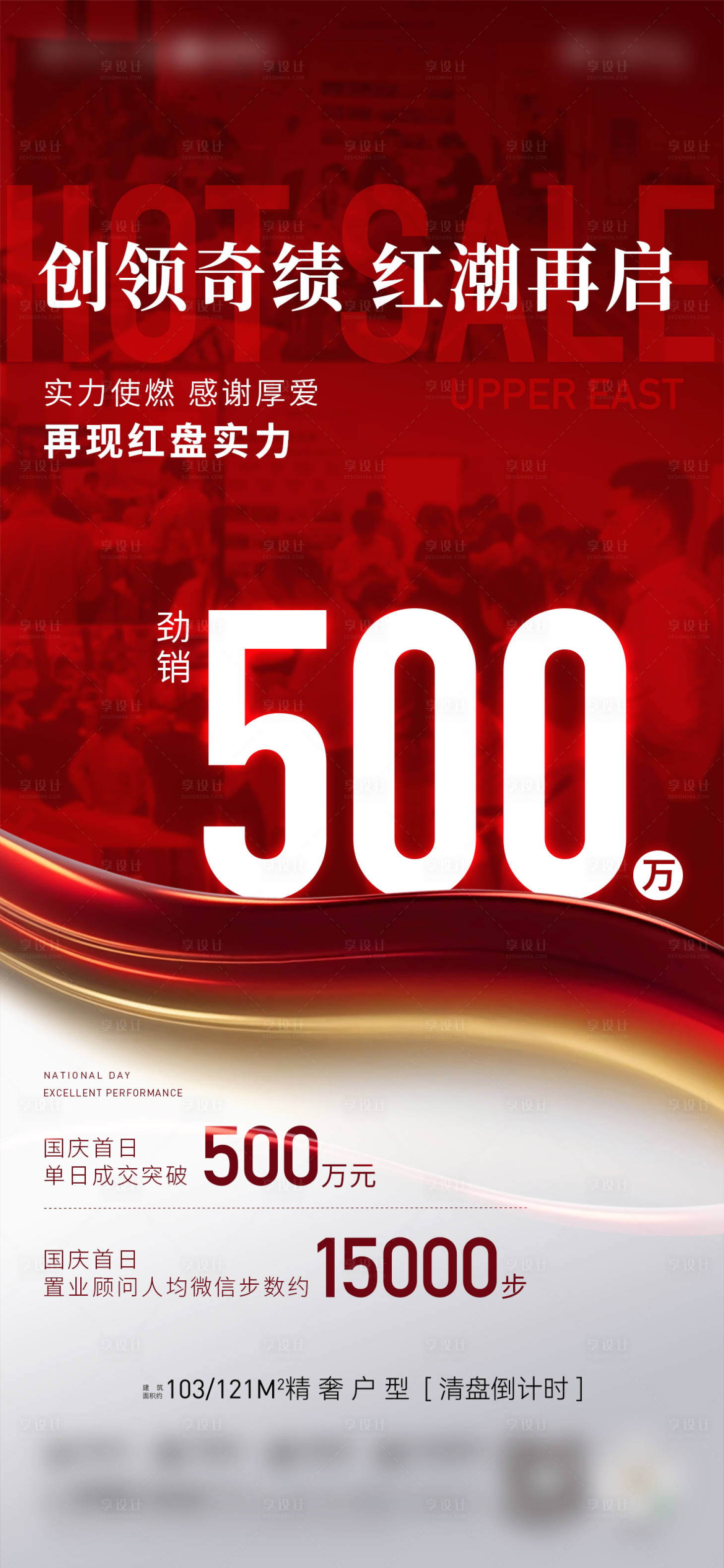 源文件下載【享設計】搜索編號：20780026607783798【地產熱銷人氣喜報宣傳海報】