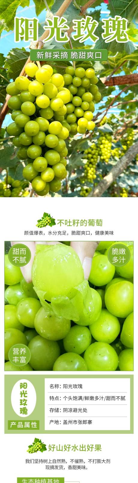 阳光玫瑰电商详情页psd