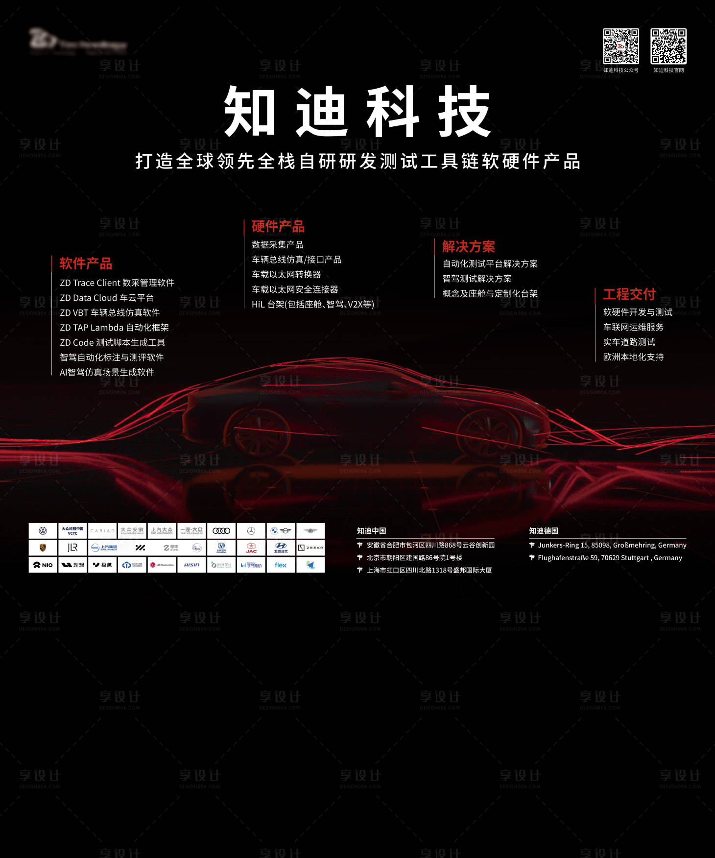 源文件下载【享设计】搜索编号：93170026623095534【汽车科技活动背景板】