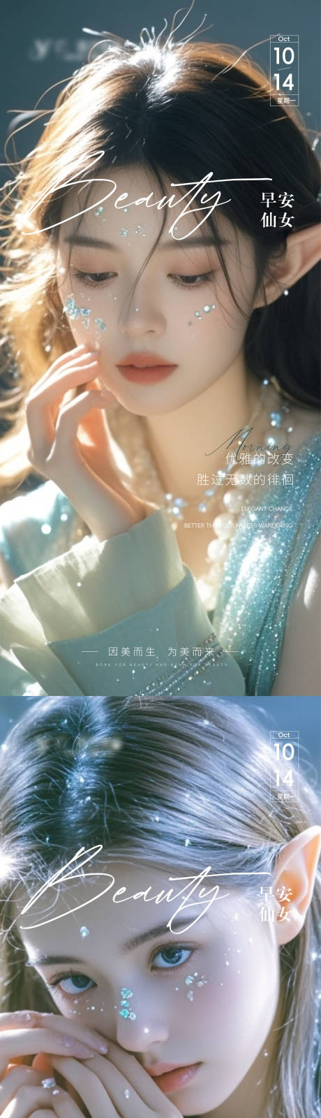 源文件下载【医美早安图海报】编号：50180026718891234