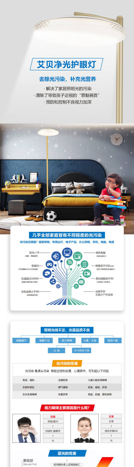 护眼灯爱眼护眼近视 