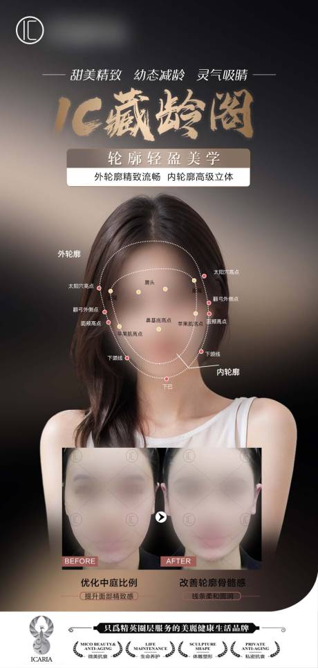 填充凹陷医美海报