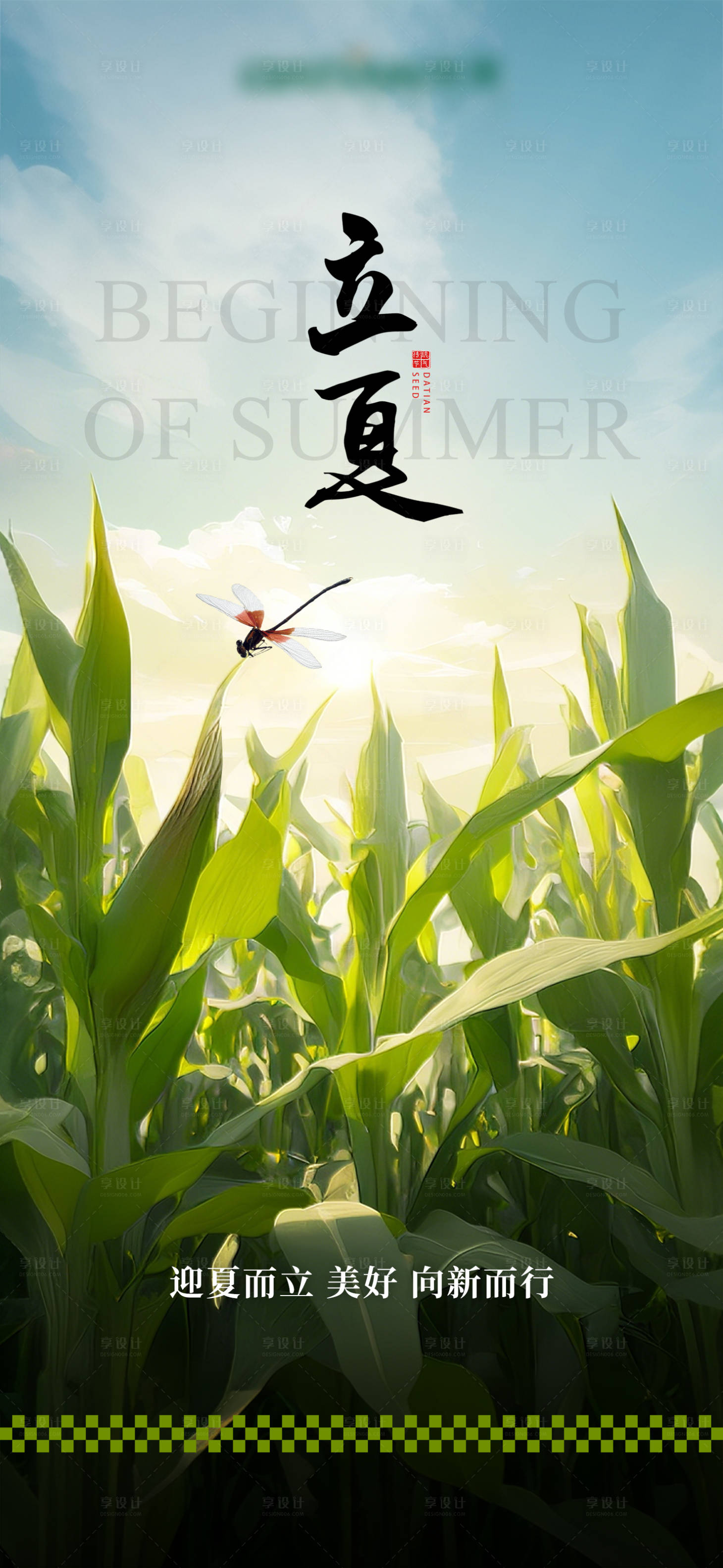 源文件下载【享设计】搜索编号：22350026778956396【立夏节气海报】