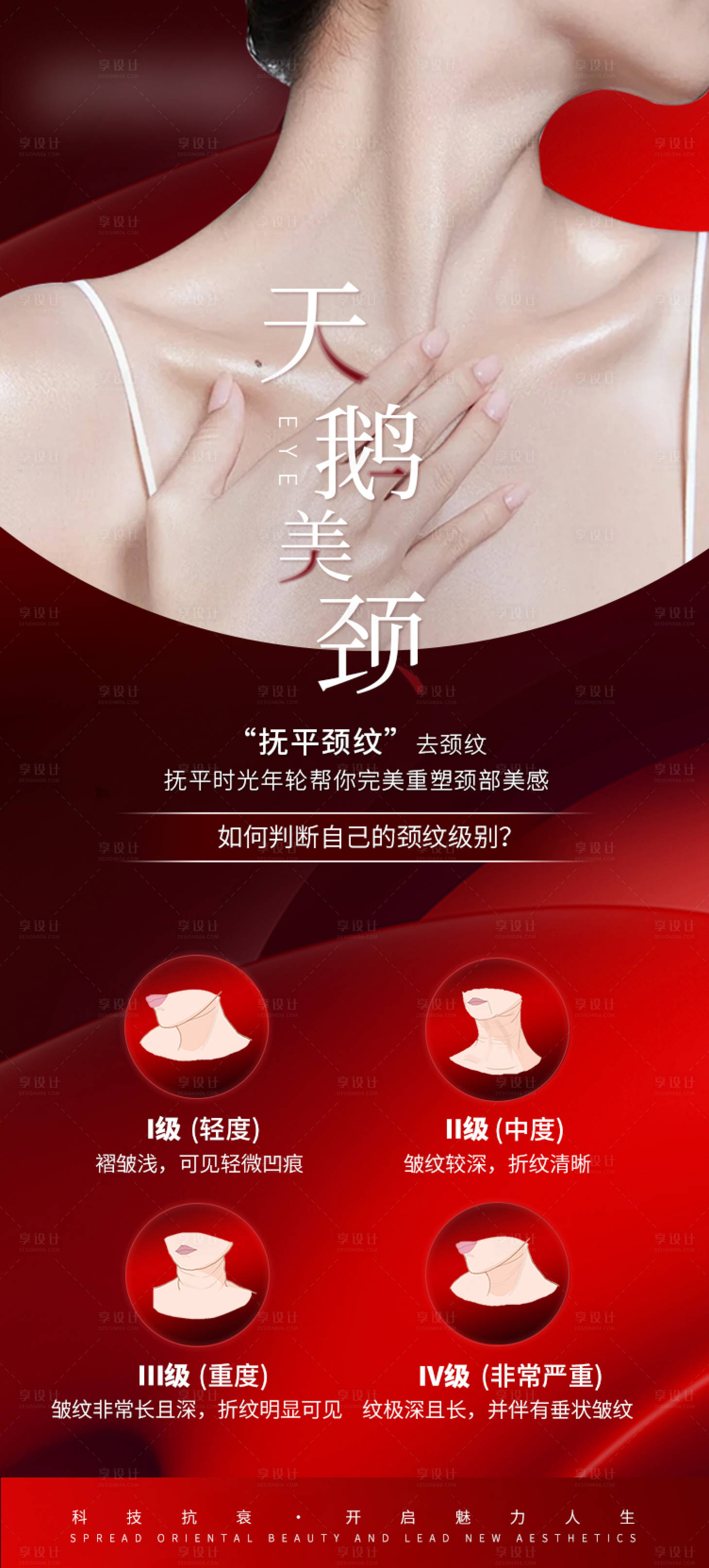 源文件下載【享設(shè)計】搜索編號：76540026914945426【醫(yī)美頸部抗衰案例對比海報 】