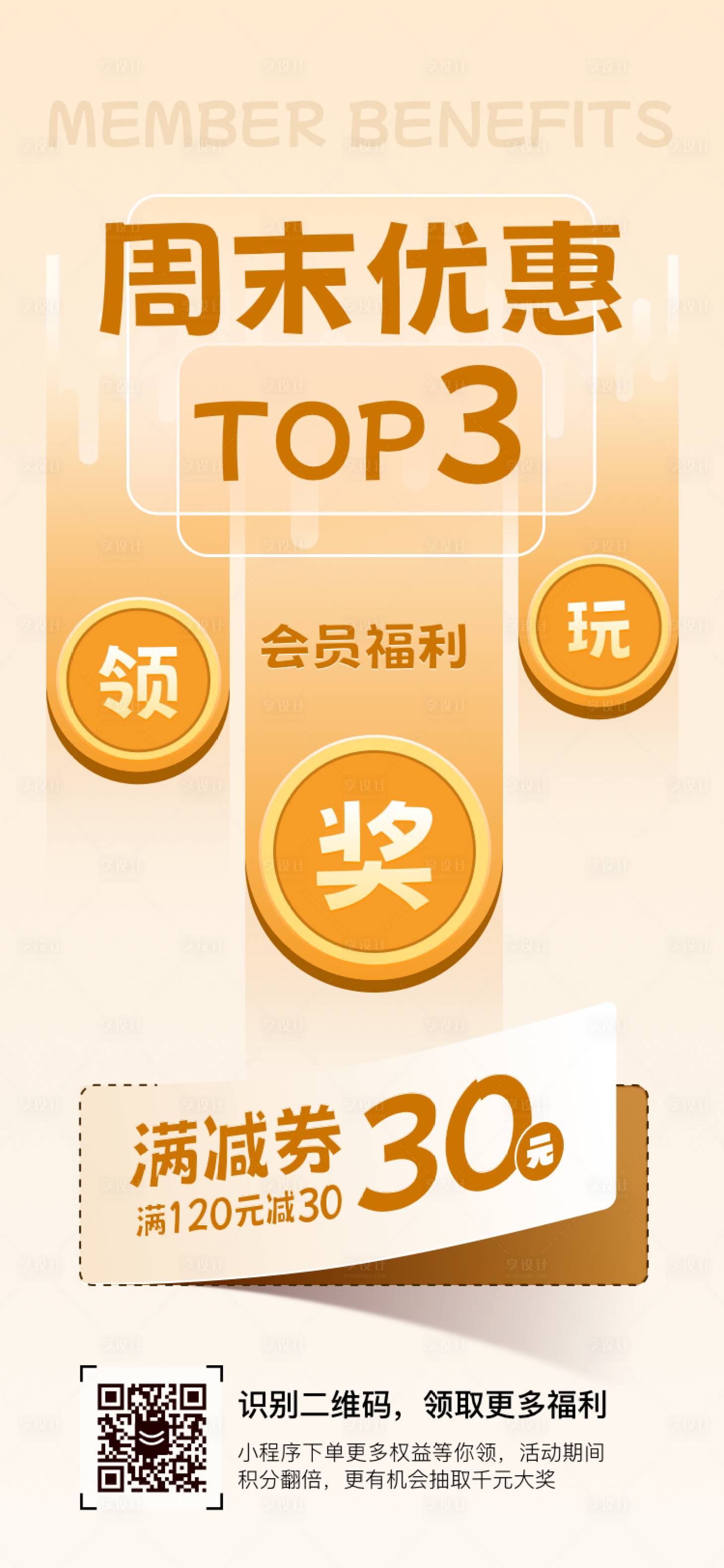 源文件下载【周末优惠TOP3海报】编号：30460026863635377