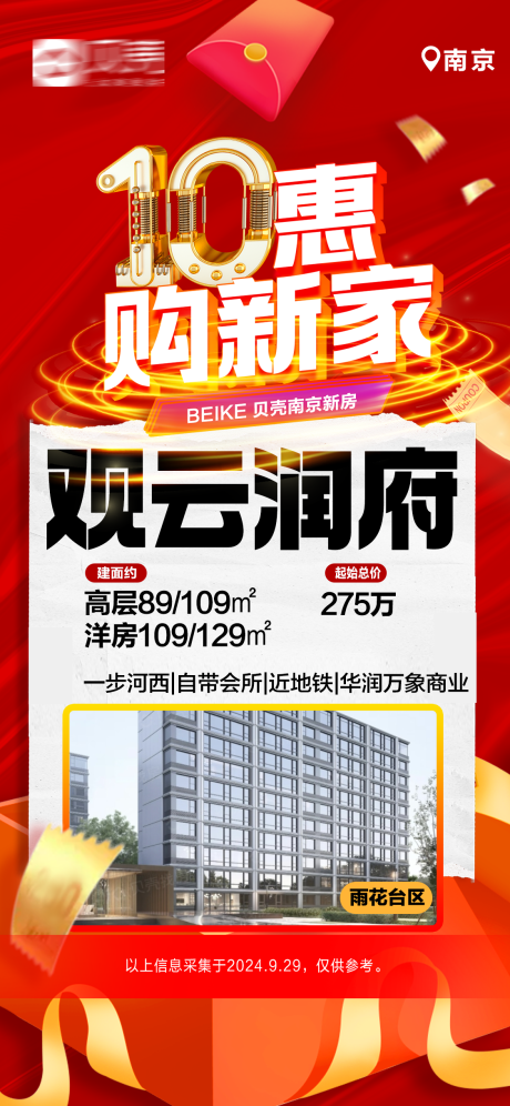 源文件下载【红色超燃创意大字报楼盘海报】编号：85510026655549585