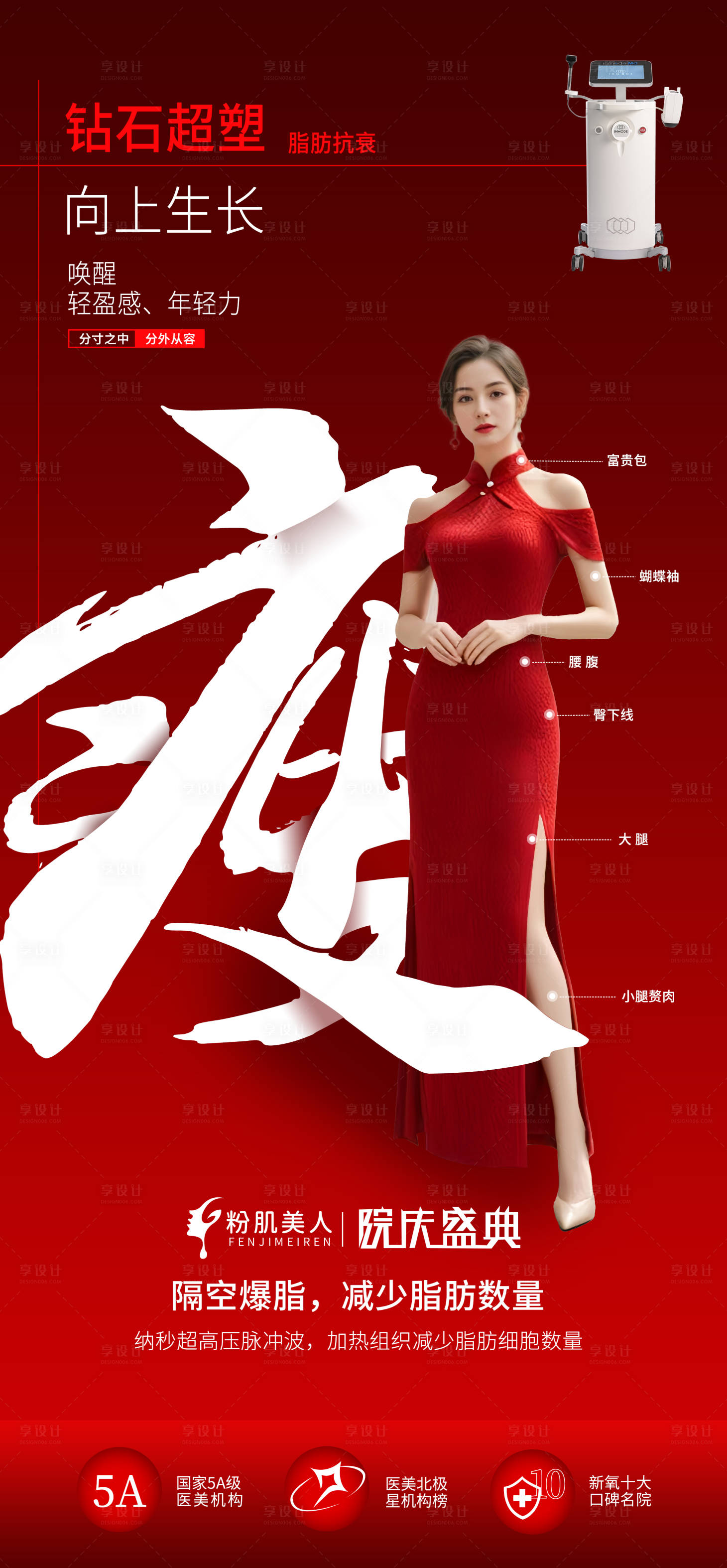 源文件下載【享設計】搜索編號：92560026949121699【醫美整形吸脂鉆石超塑海報】