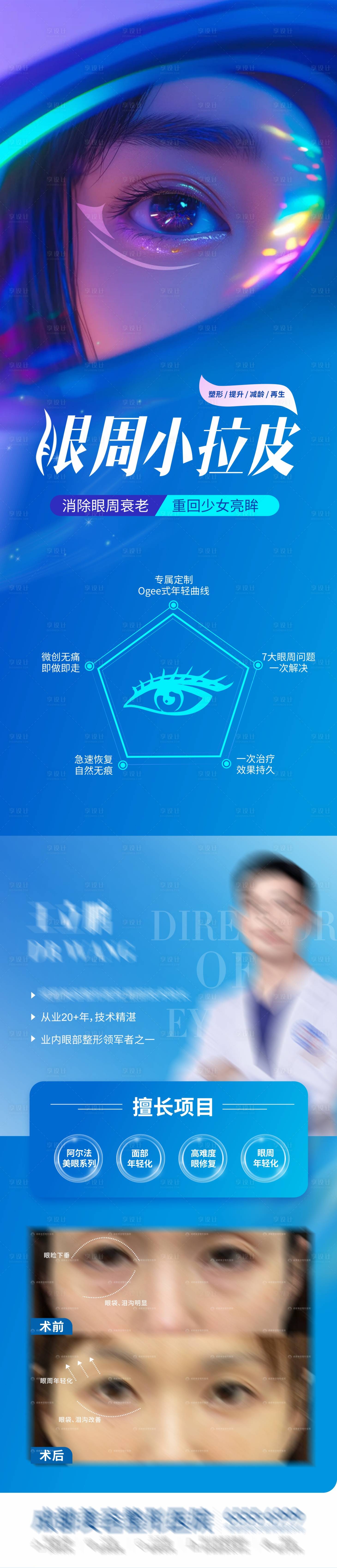 源文件下载【医美眼周小拉皮案例长图】编号：15270026801317066