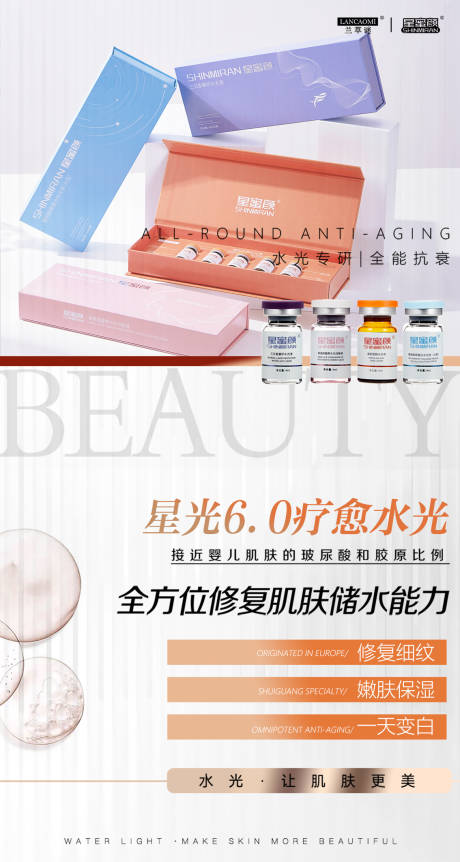 源文件下载【美业水光产品系列海报】编号：64620026799532427