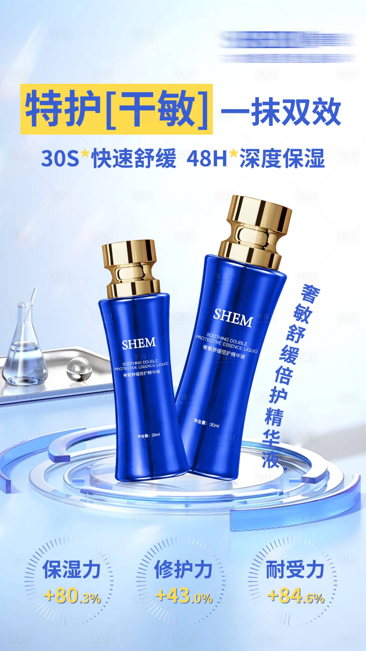 源文件下載【享設(shè)計(jì)】搜索編號(hào)：92870026915586498【高級(jí)護(hù)膚品海報(bào)】