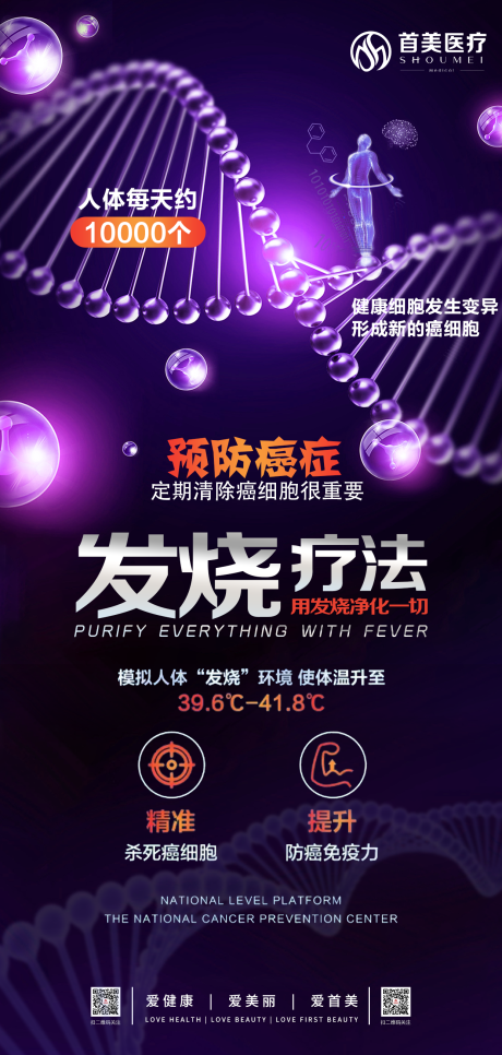 大健康发烧疗法海报