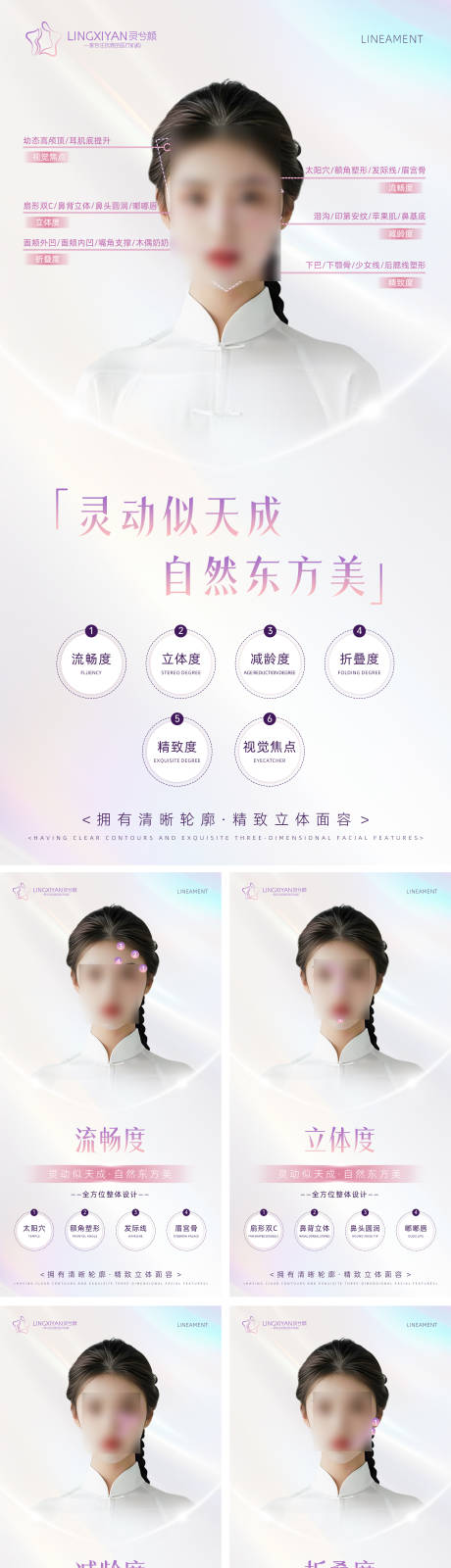 源文件下载【医美高端项目部位介绍系列海报】编号：13760026586924895