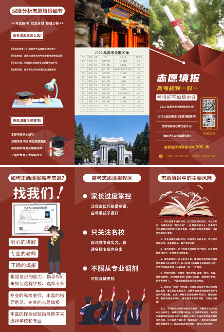 源文件下载【高考志愿填报三折页】编号：88450026812128751